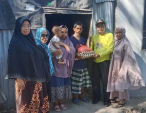 Tanggung Jawab Orang Tua Asuh Anak Stanting, Lurah Mardekaya Serahkan Bantuan Sembako