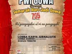 PWI Gowa Gelar Semarak Hari Jadi Gowa ke-705, Hadirkan Lomba Jurnalistik hingga Diskusi Tematik