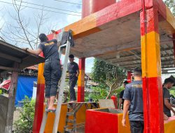 Batalyon A Pelopor Satbrimob Polda Sulsel Renovasi Sumur Umum di Pekuburan Islam Beroangin Makassar