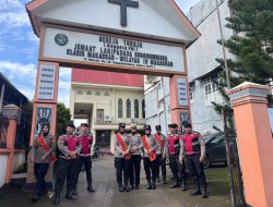 Sambut Natal, Polres Gowa Lakukan Pengamanan dan Dialog di Gereja