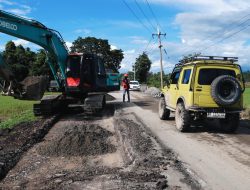 Perbaikan Rekonstruksi Ruas Paleteang-Malimpung-Batas Enrekang,Warga Pinrang Sambut Antusias 
