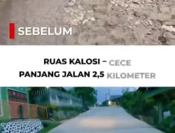 Bantuan Keuangan Pemprov Sulsel Percepat Perbaikan Dua Ruas Jalan di Enrekang