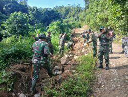TNI dan Warga Mulai Garap Sasaran Fisik, TMMD Ke 127