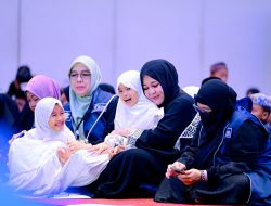 Beri Motivasi dan Semangat Belajar, Fatmawati Rusdi kepada Anak Yatim: Teruslah Mencintai Al-Qur’an