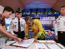 Mewakili Bupati, Pj Sekda Barru Hadiri Sertijab Kepala Rutan Kelas IIB Barru