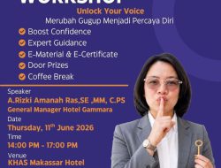 Bongkar Rahasia Tampil Percaya Diri, IHGMA Sulsel Gelar Pelatihan Public Speaking “Unlock Your Voice”
